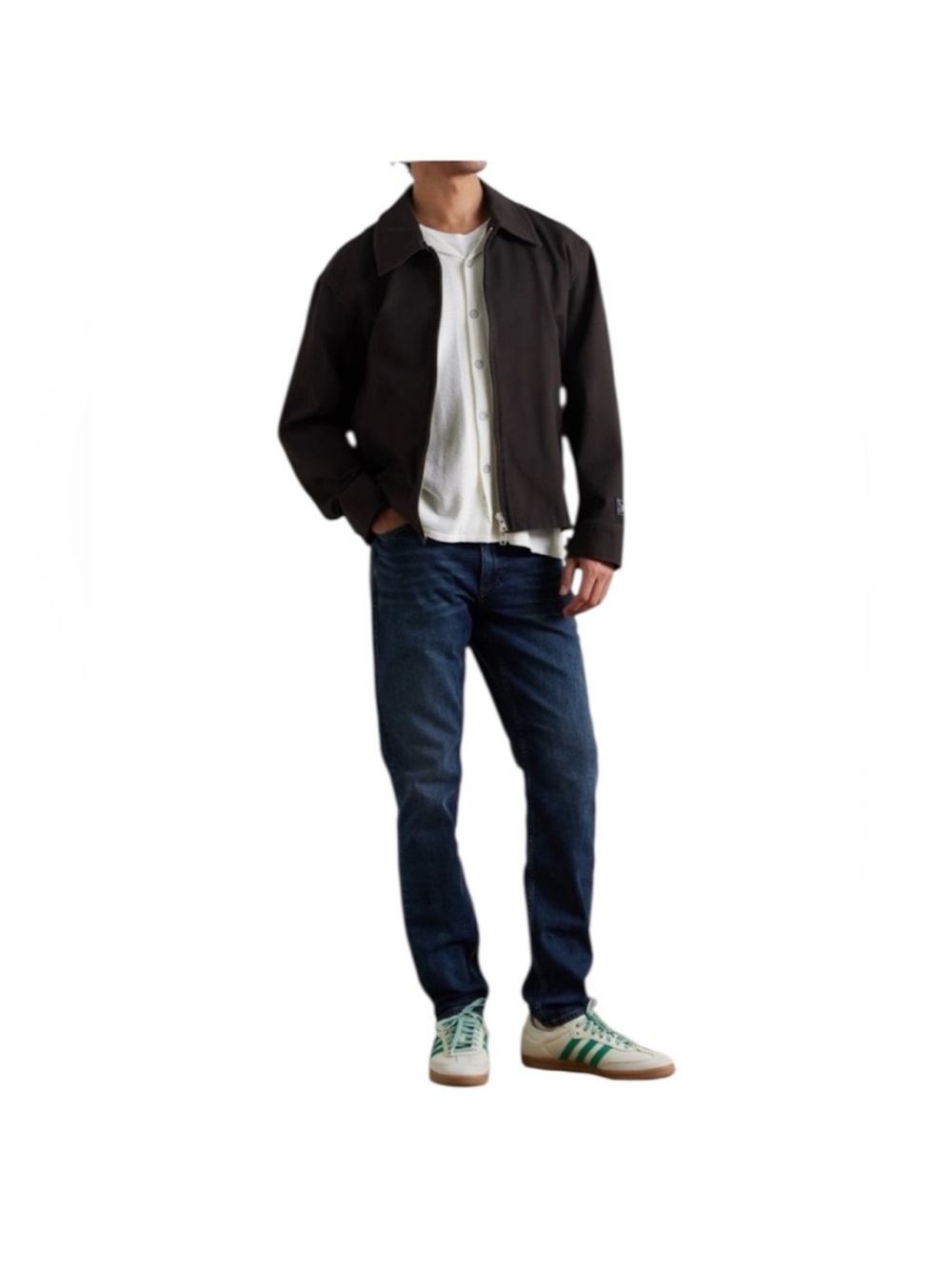 NEW RAG & BONE Fit 2 Slim Tonal Rinse Button Fly 38 x 32 Jeans Men's Dark Indigo